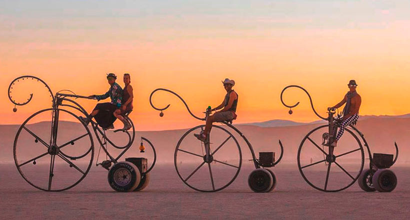 Необычные велосипеды на Burning man